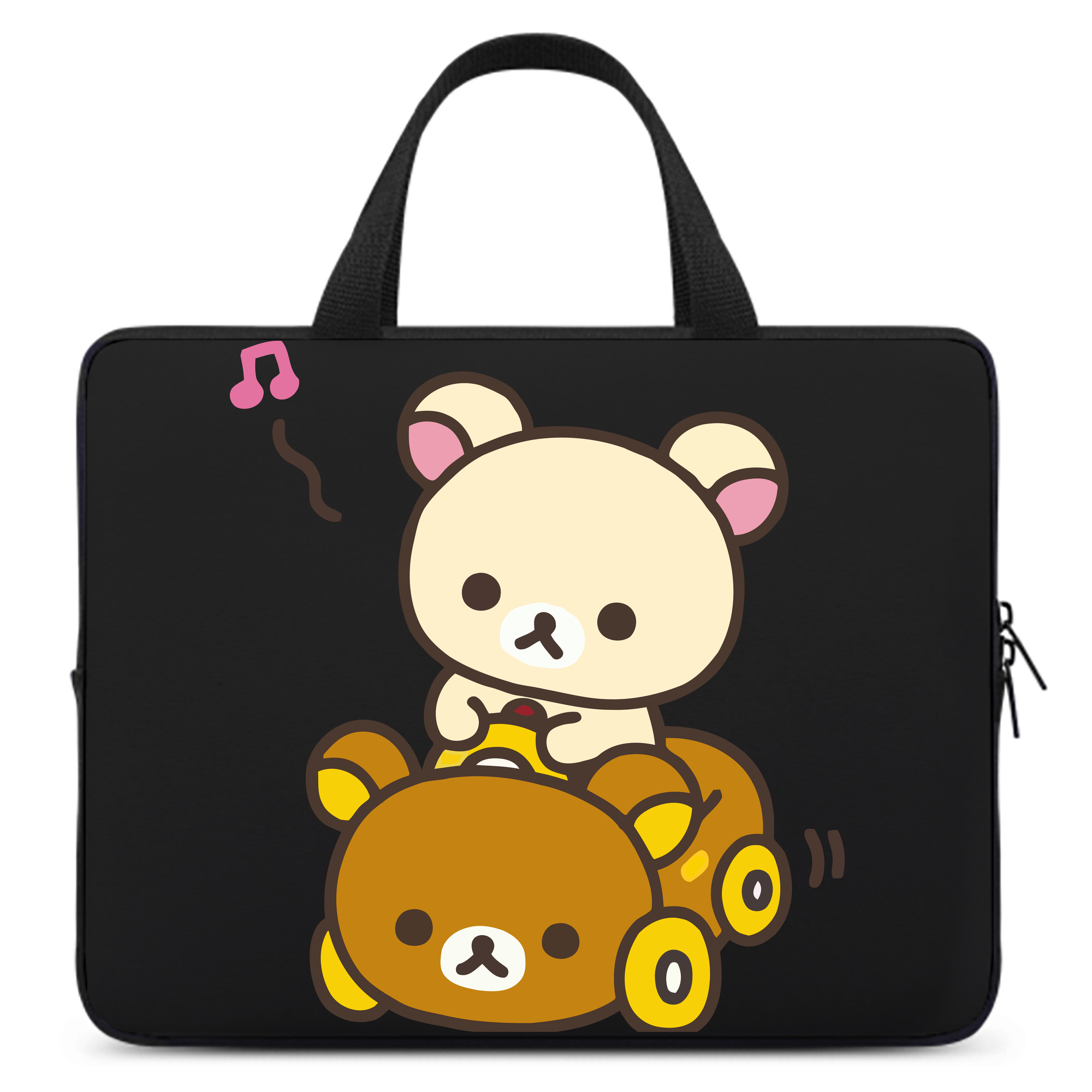 （画像用） リラックマ リラックマ キイロイトリ Rilakkuma Korilakkuma Kiiroitori 手提げノートパソコンバッグ