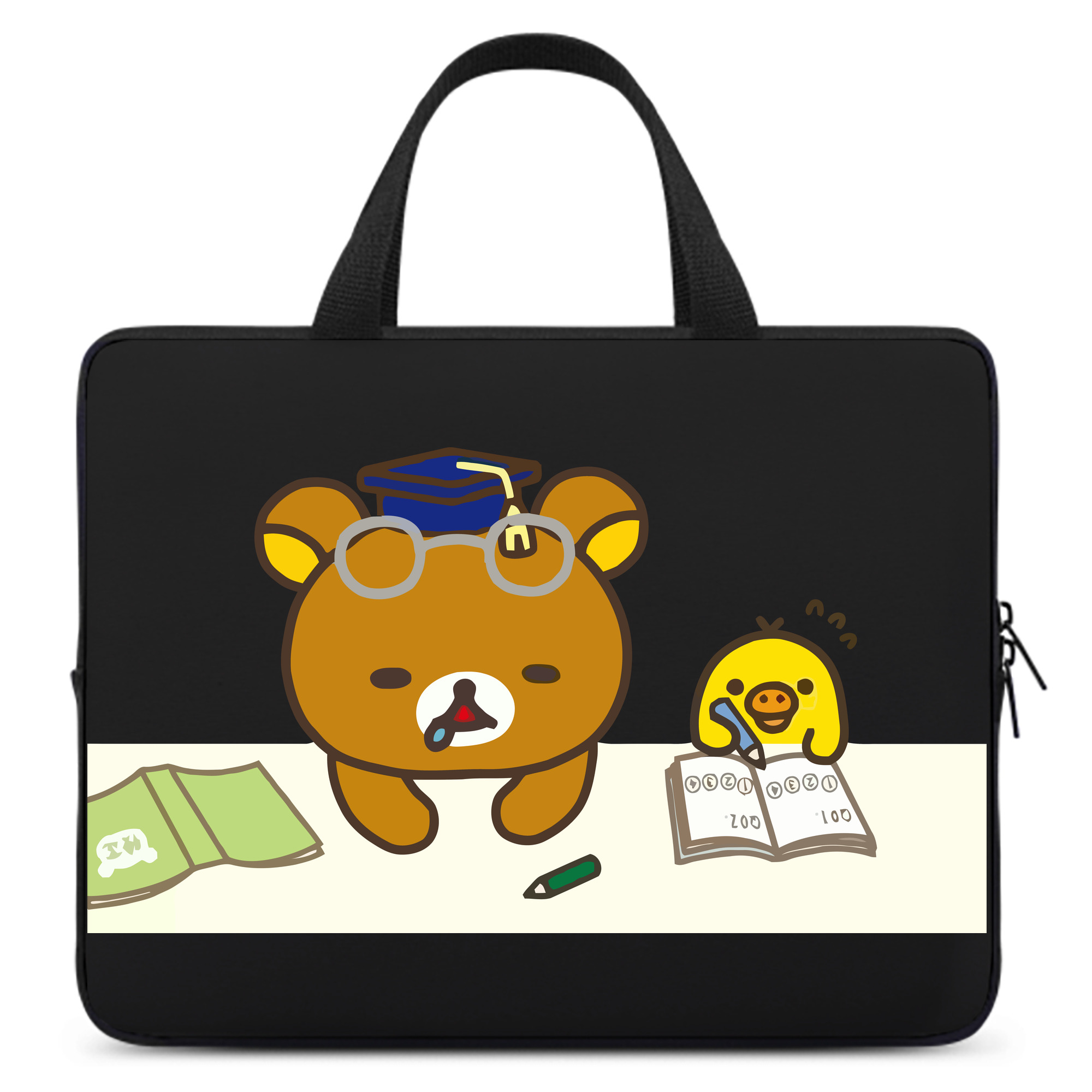 （画像用） リラックマ リラックマ キイロイトリ Rilakkuma Korilakkuma Kiiroitori 手提げノートパソコンバッグ