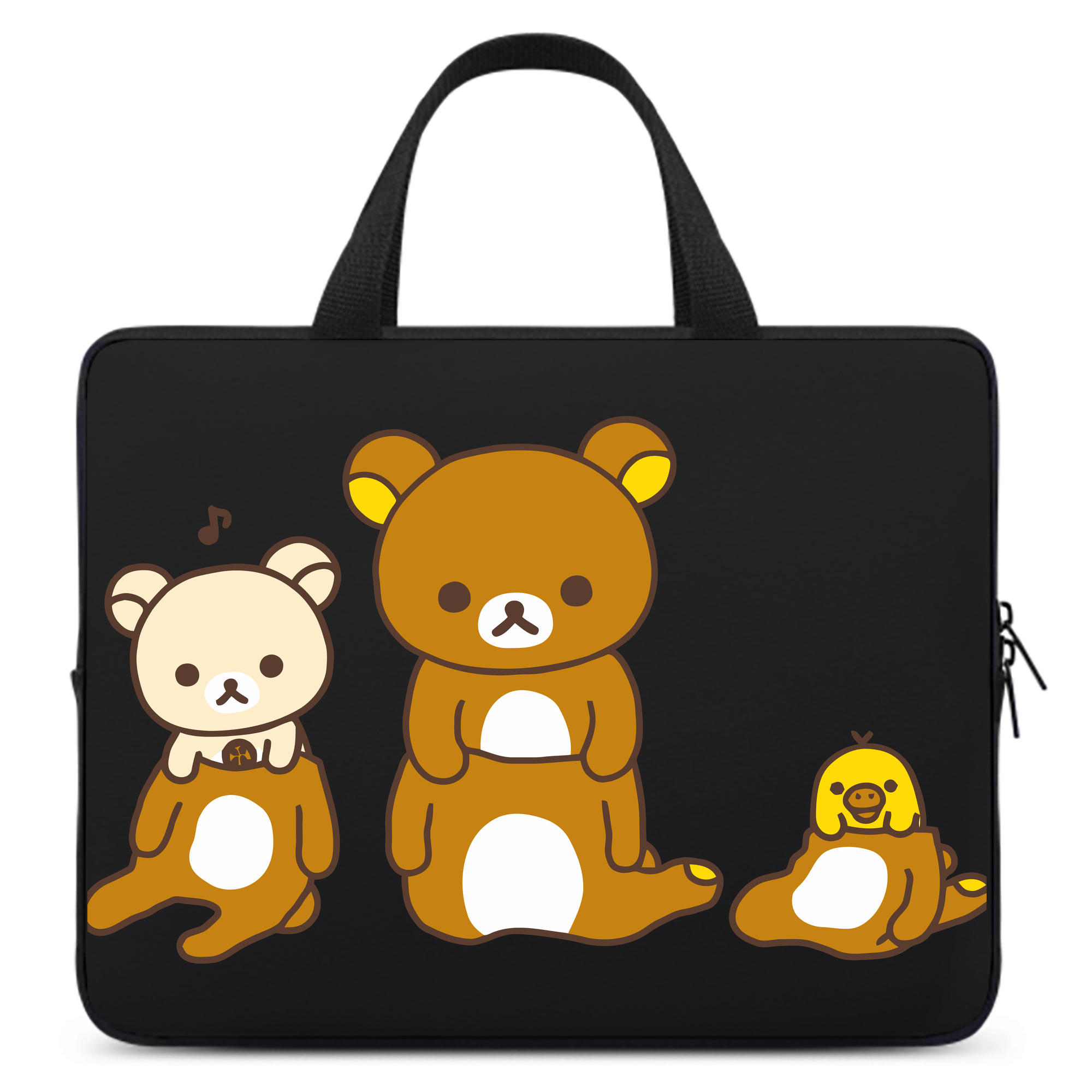 （画像用） リラックマ リラックマ キイロイトリ Rilakkuma Korilakkuma Kiiroitori 手提げノートパソコンバッグ