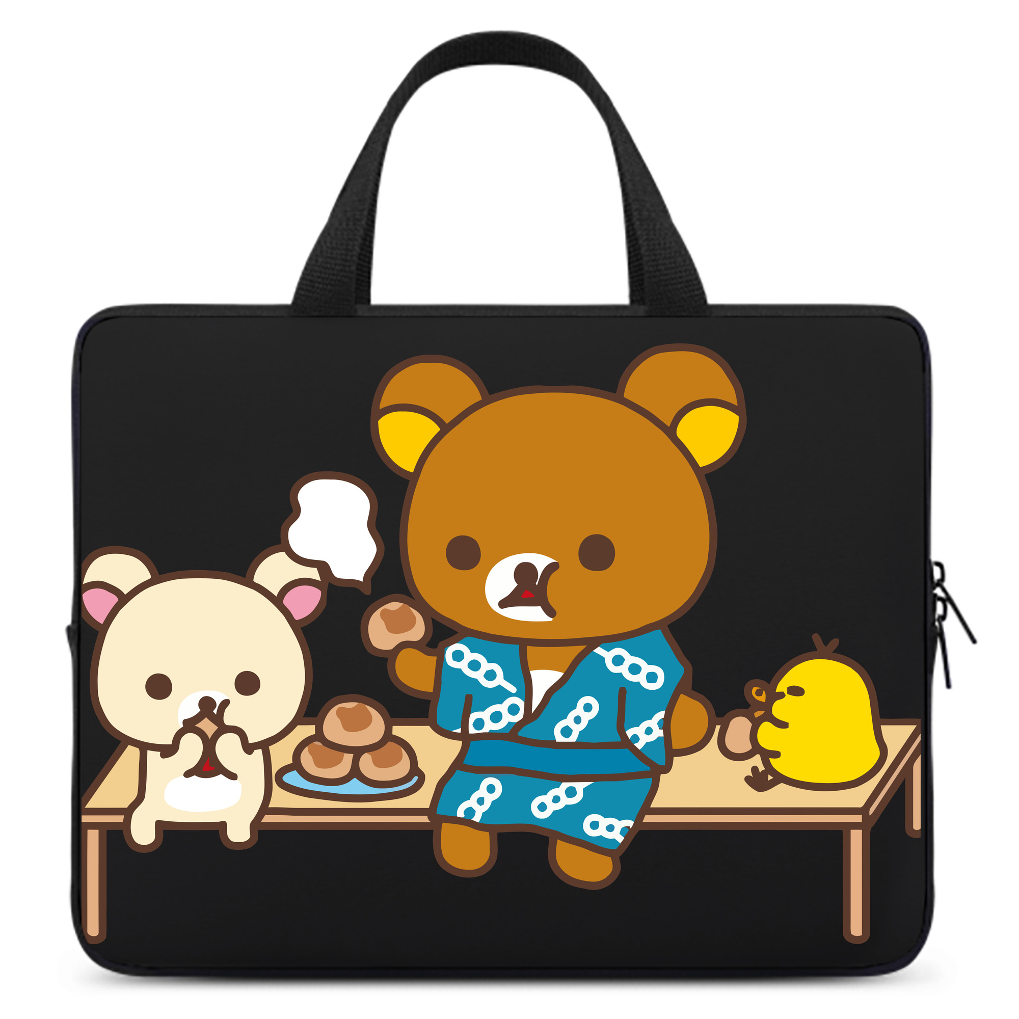 （画像用） リラックマ リラックマ キイロイトリ Rilakkuma Korilakkuma Kiiroitori 手提げノートパソコンバッグ