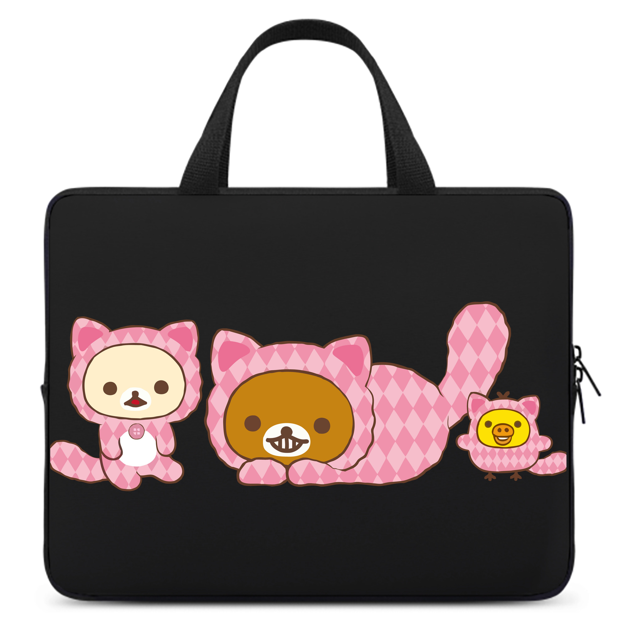 （画像用） リラックマ リラックマ キイロイトリ Rilakkuma Korilakkuma Kiiroitori 手提げノートパソコンバッグ