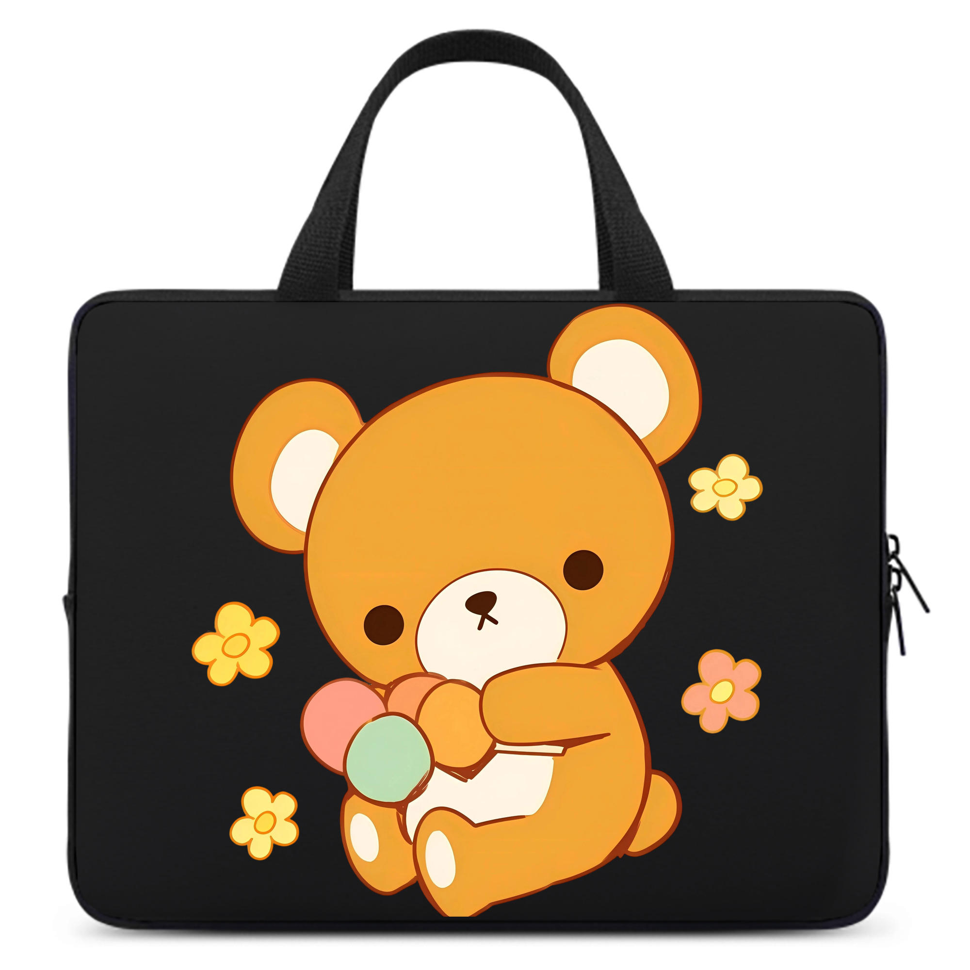 （画像用） リラックマ リラックマ キイロイトリ Rilakkuma Korilakkuma Kiiroitori 手提げノートパソコンバッグ