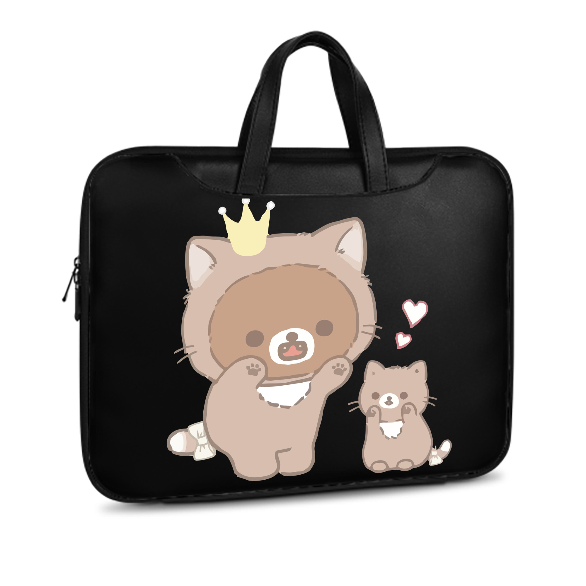 （画像用） リラックマ リラックマ キイロイトリ Rilakkuma Korilakkuma Kiiroitori レザーラップトップバッグ　ノートパソコンケース