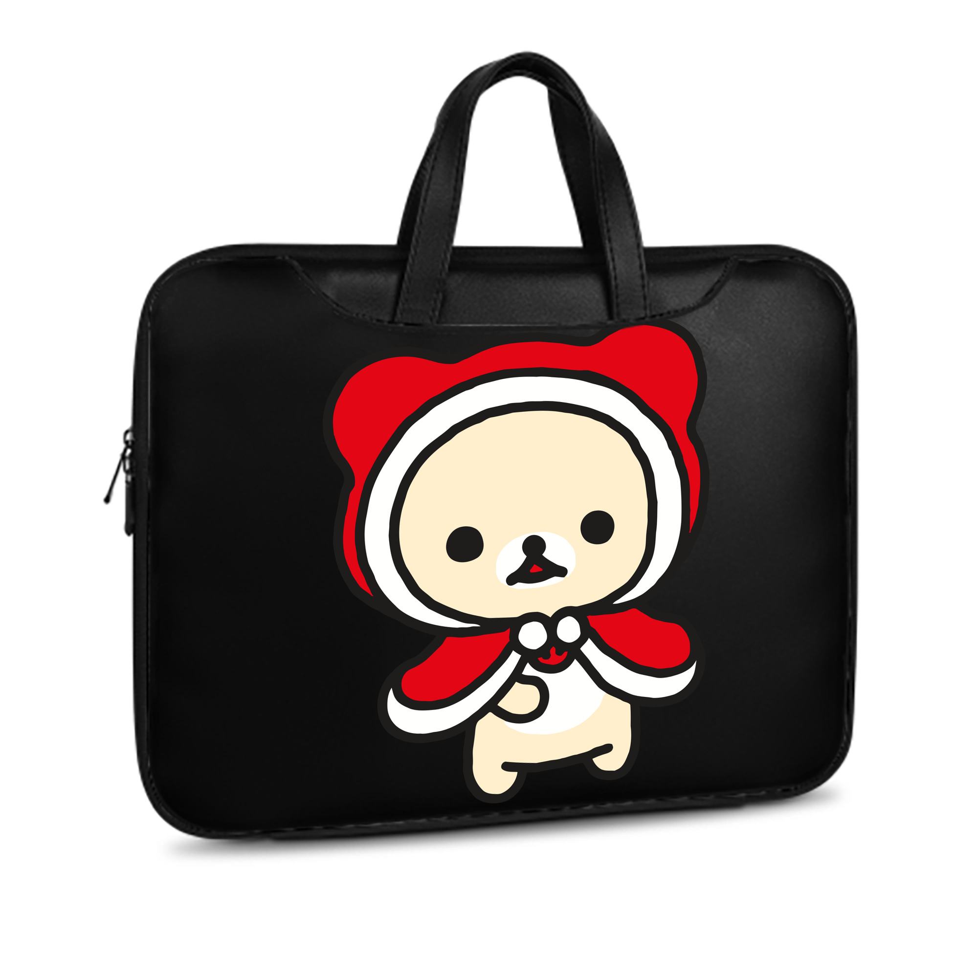 （画像用） リラックマ リラックマ キイロイトリ Rilakkuma Korilakkuma Kiiroitori レザーラップトップバッグ　ノートパソコンケース