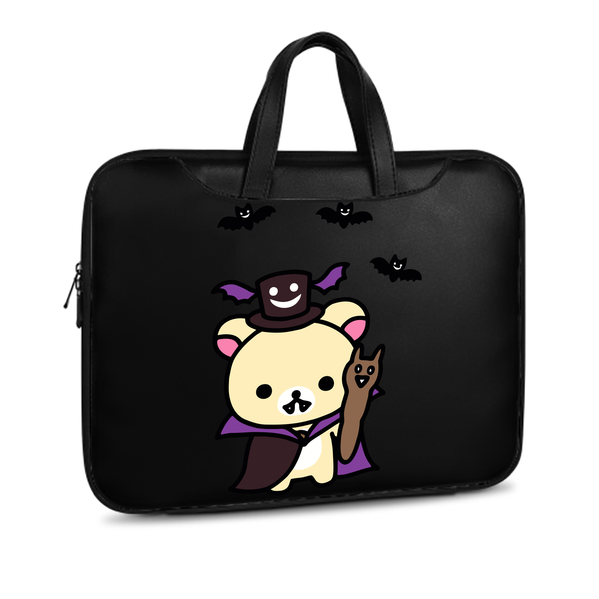 （画像用） リラックマ リラックマ キイロイトリ Rilakkuma Korilakkuma Kiiroitori レザーラップトップバッグ　ノートパソコンケース