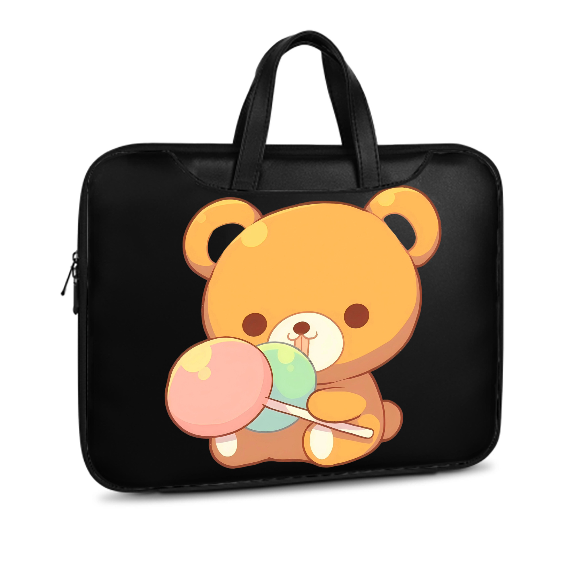 （画像用） リラックマ リラックマ キイロイトリ Rilakkuma Korilakkuma Kiiroitori レザーラップトップバッグ　ノートパソコンケース