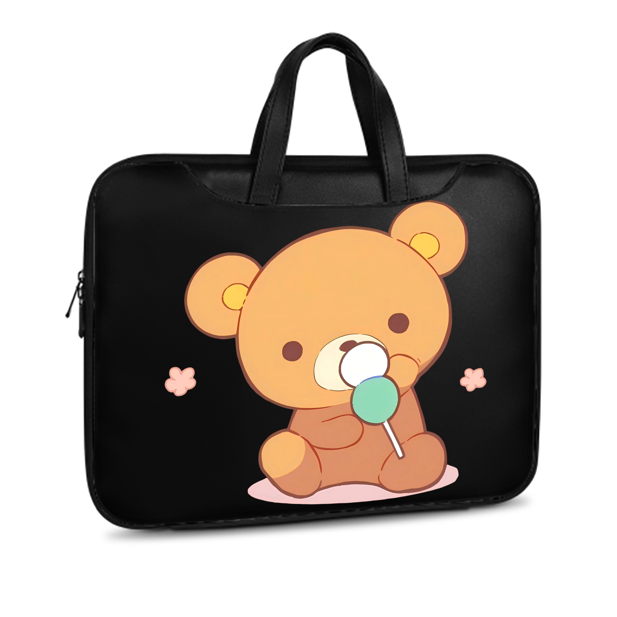 （画像用） リラックマ リラックマ キイロイトリ Rilakkuma Korilakkuma Kiiroitori レザーラップトップバッグ　ノートパソコンケース