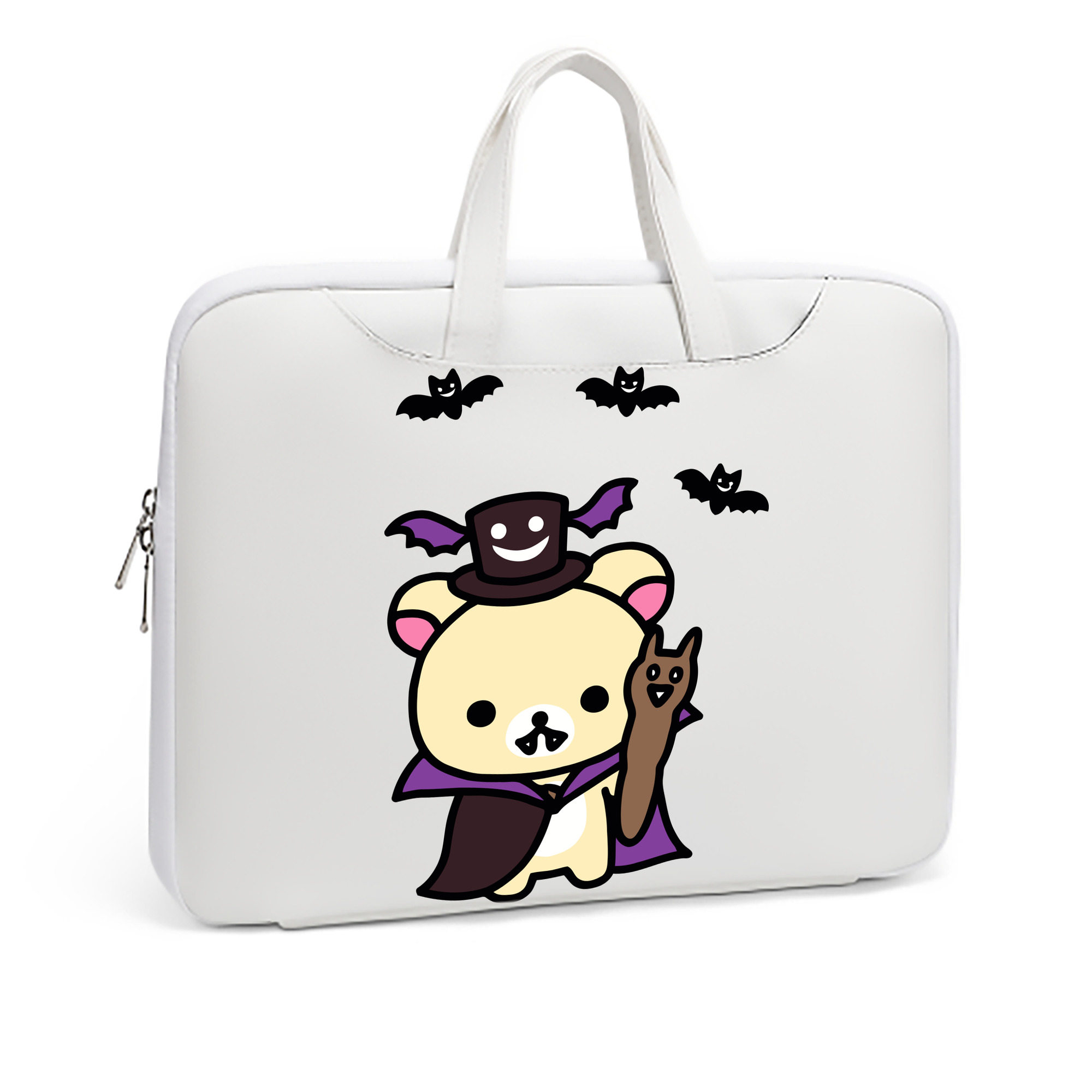 （画像用） リラックマ リラックマ キイロイトリ Rilakkuma Korilakkuma Kiiroitori レザーラップトップバッグ　ノートパソコンケース