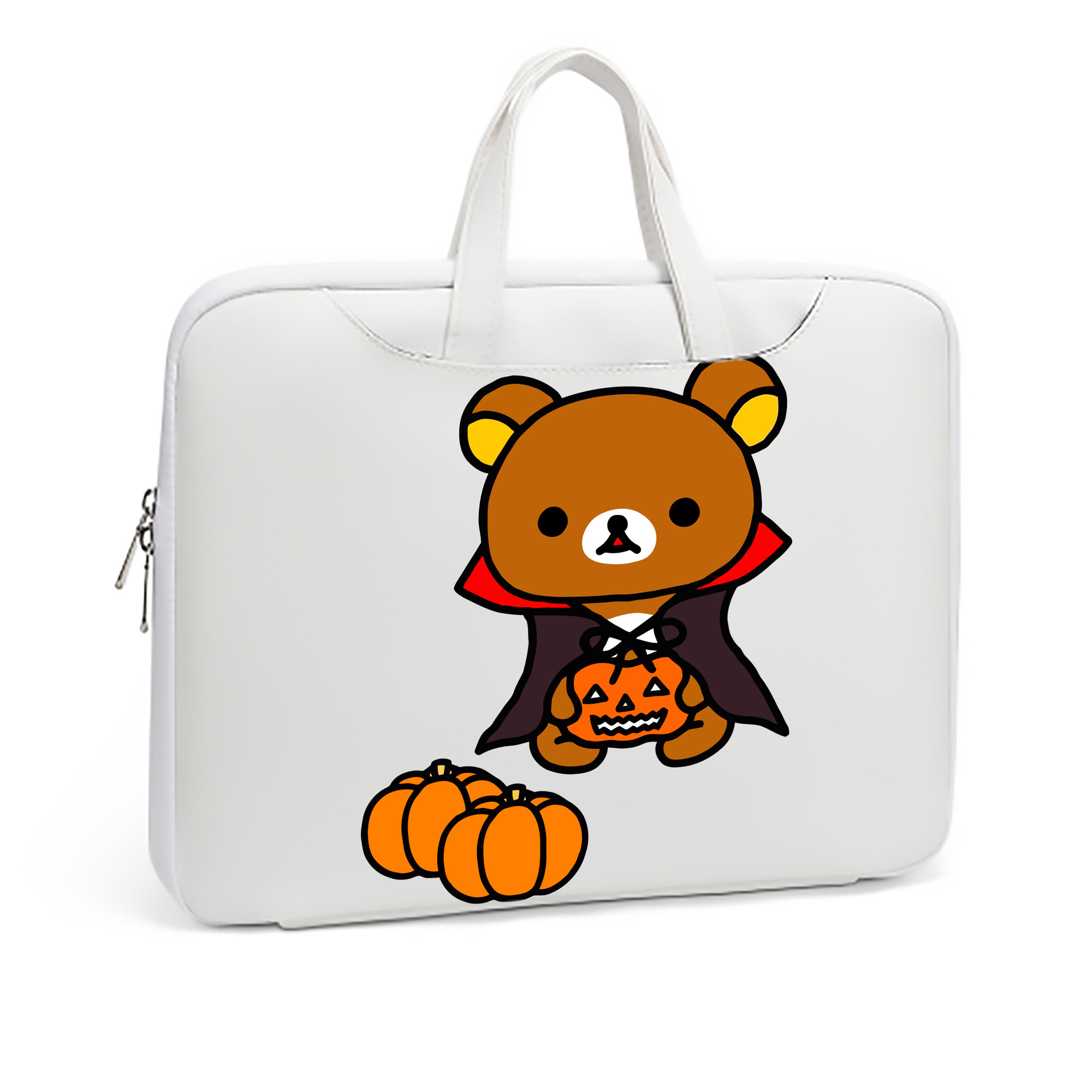 （画像用） リラックマ リラックマ キイロイトリ Rilakkuma Korilakkuma Kiiroitori レザーラップトップバッグ　ノートパソコンケース