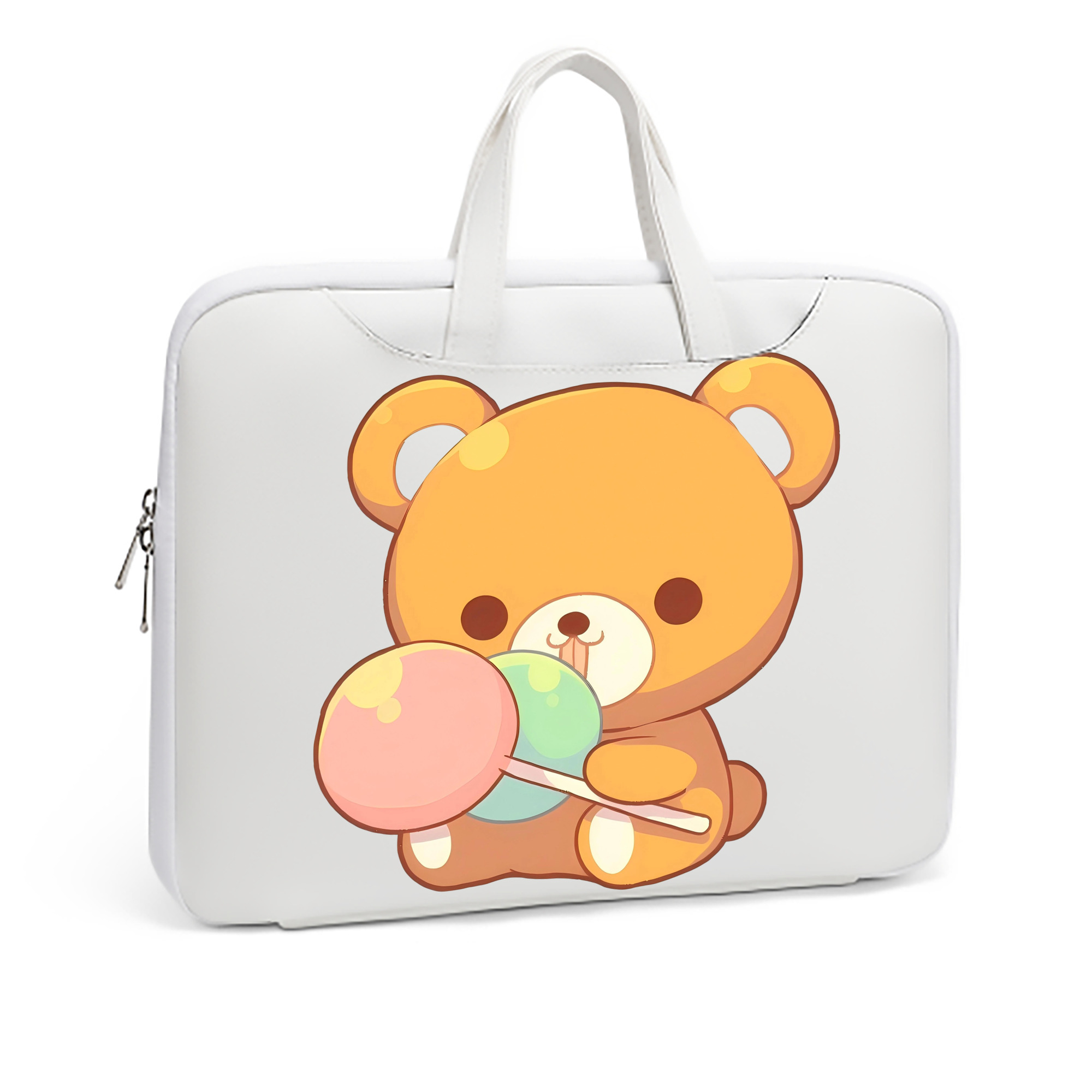 （画像用） リラックマ リラックマ キイロイトリ Rilakkuma Korilakkuma Kiiroitori レザーラップトップバッグ　ノートパソコンケース