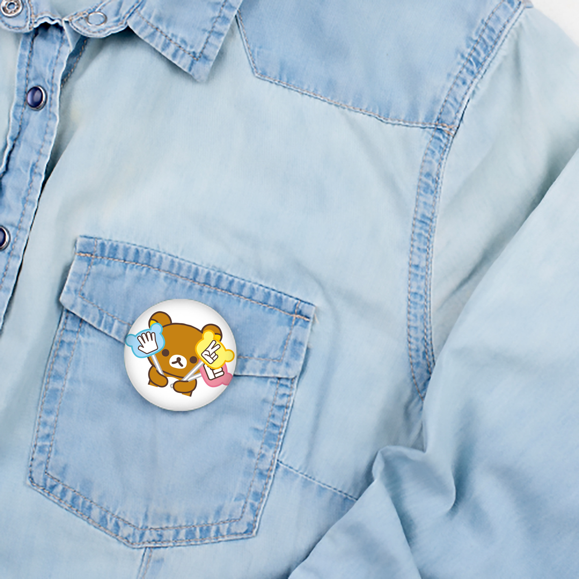 リラックマ リラックマ キイロイトリ Rilakkuma Korilakkuma Kiiroitori 6cm 缶バッジ 複数セット
