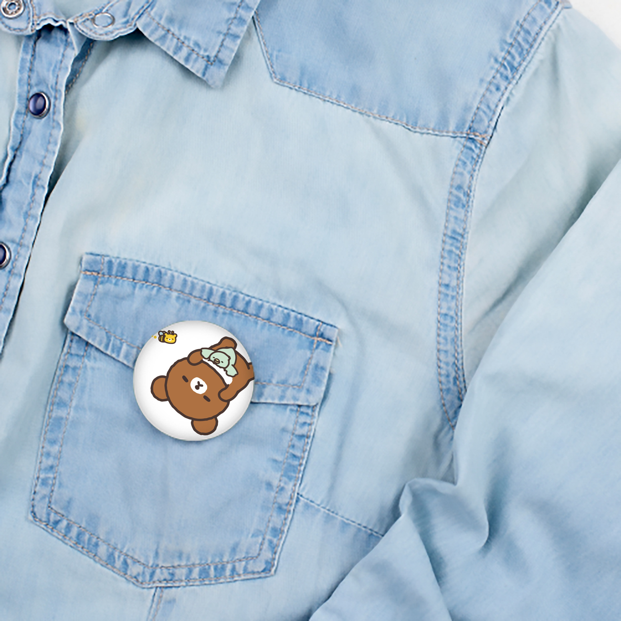リラックマ リラックマ キイロイトリ Rilakkuma Korilakkuma Kiiroitori 6cm 缶バッジ 複数セット