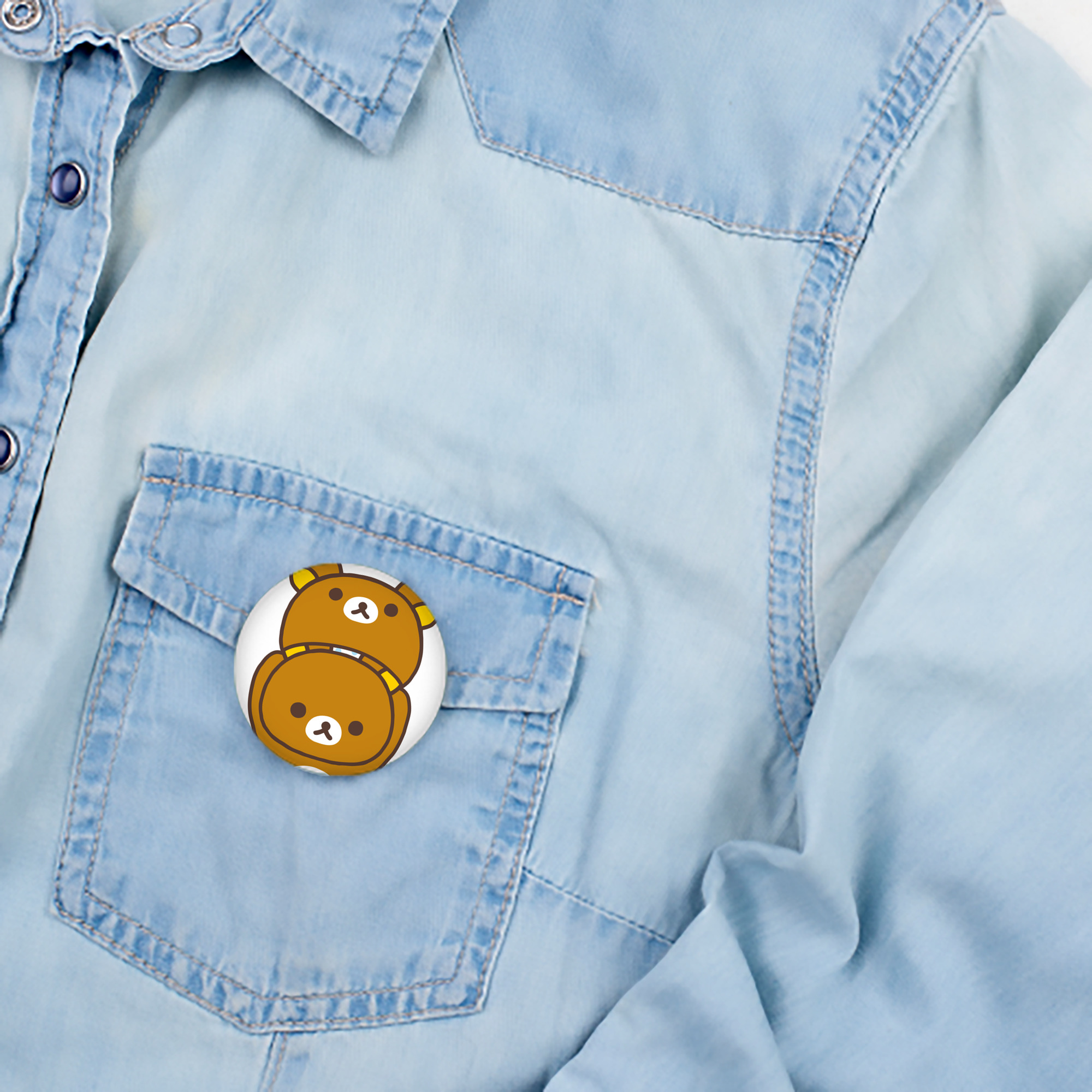 リラックマ リラックマ キイロイトリ Rilakkuma Korilakkuma Kiiroitori 6cm 缶バッジ 複数セット