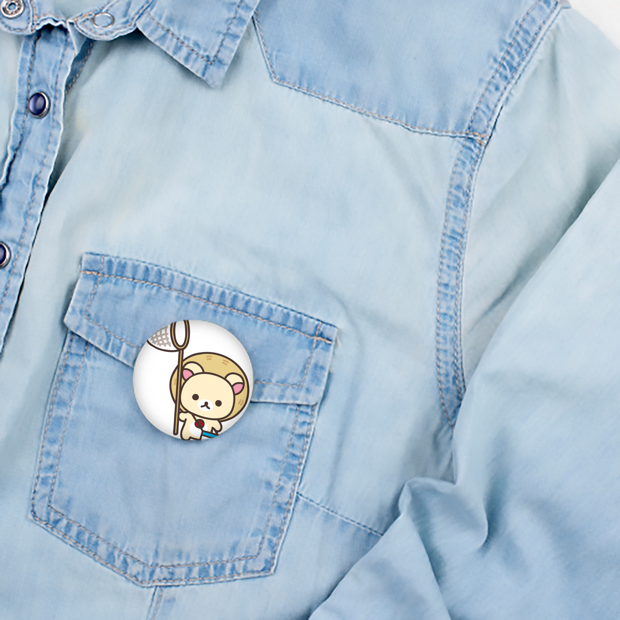 リラックマ リラックマ キイロイトリ Rilakkuma Korilakkuma Kiiroitori 6cm 缶バッジ 複数セット