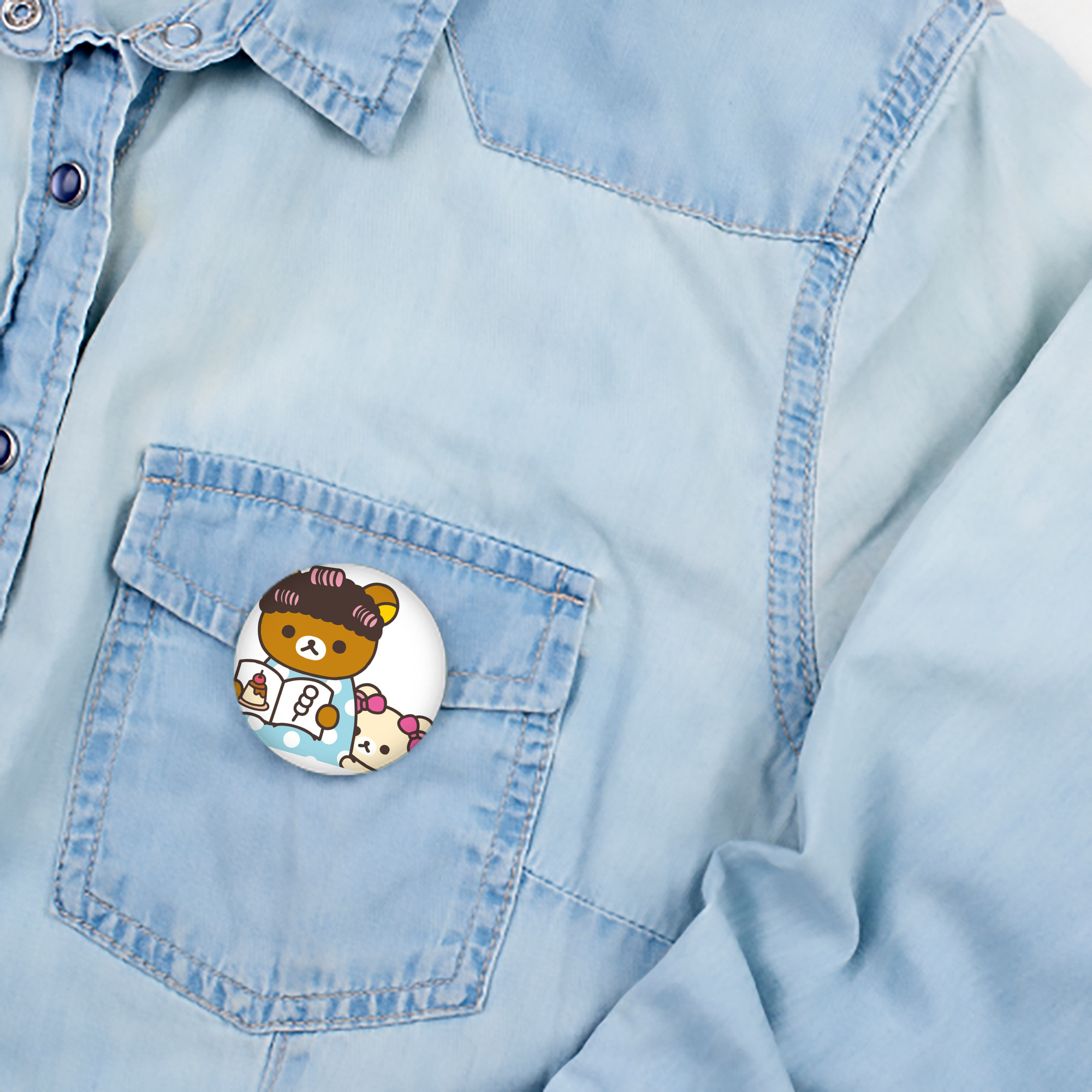 リラックマ リラックマ キイロイトリ Rilakkuma Korilakkuma Kiiroitori 6cm 缶バッジ 複数セット