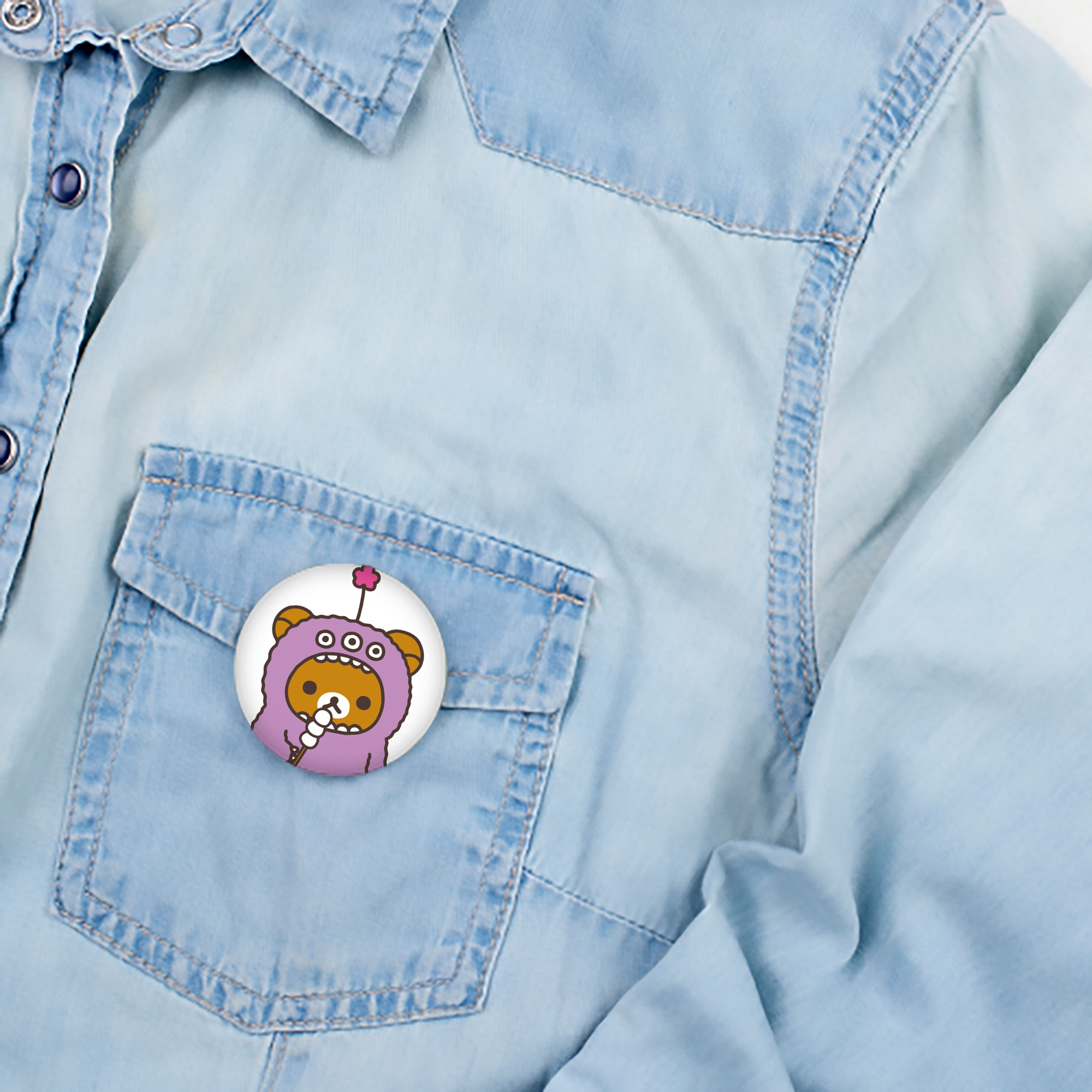 リラックマ リラックマ キイロイトリ Rilakkuma Korilakkuma Kiiroitori 6cm 缶バッジ 複数セット