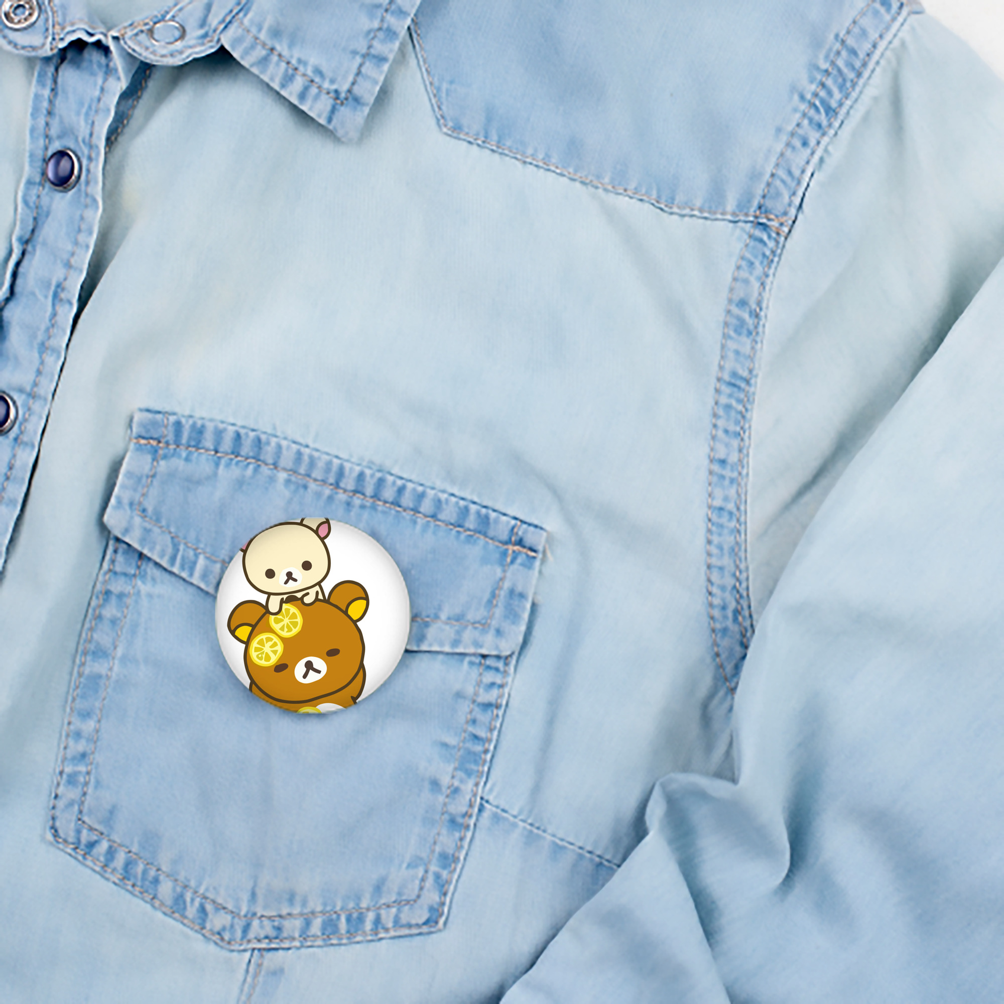 リラックマ リラックマ キイロイトリ Rilakkuma Korilakkuma Kiiroitori 6cm 缶バッジ 複数セット