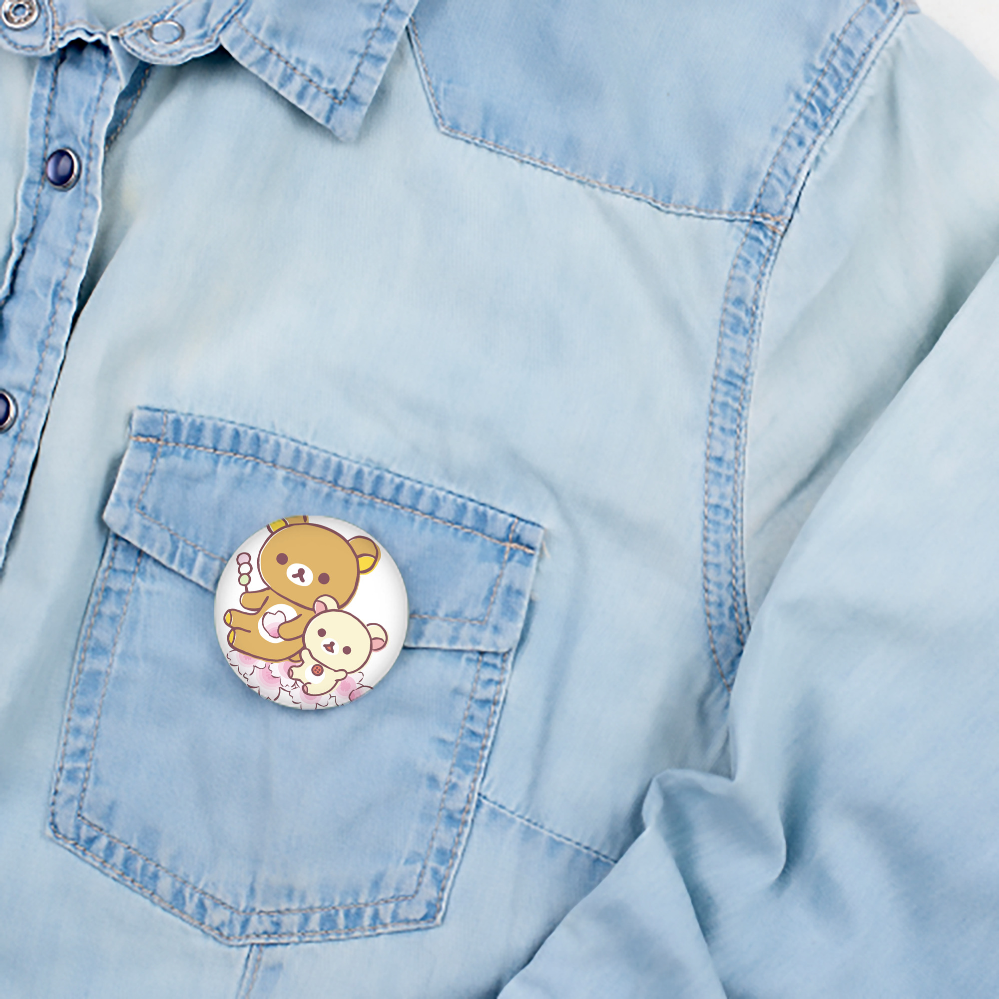 リラックマ リラックマ キイロイトリ Rilakkuma Korilakkuma Kiiroitori 6cm 缶バッジ 複数セット