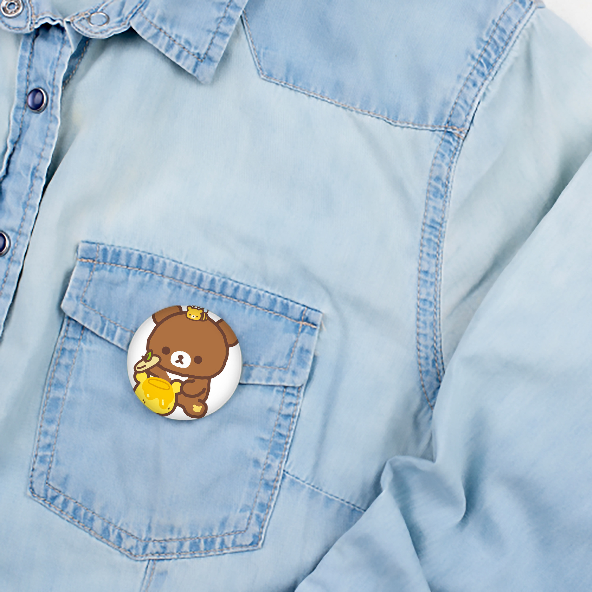 リラックマ リラックマ キイロイトリ Rilakkuma Korilakkuma Kiiroitori 6cm 缶バッジ 複数セット