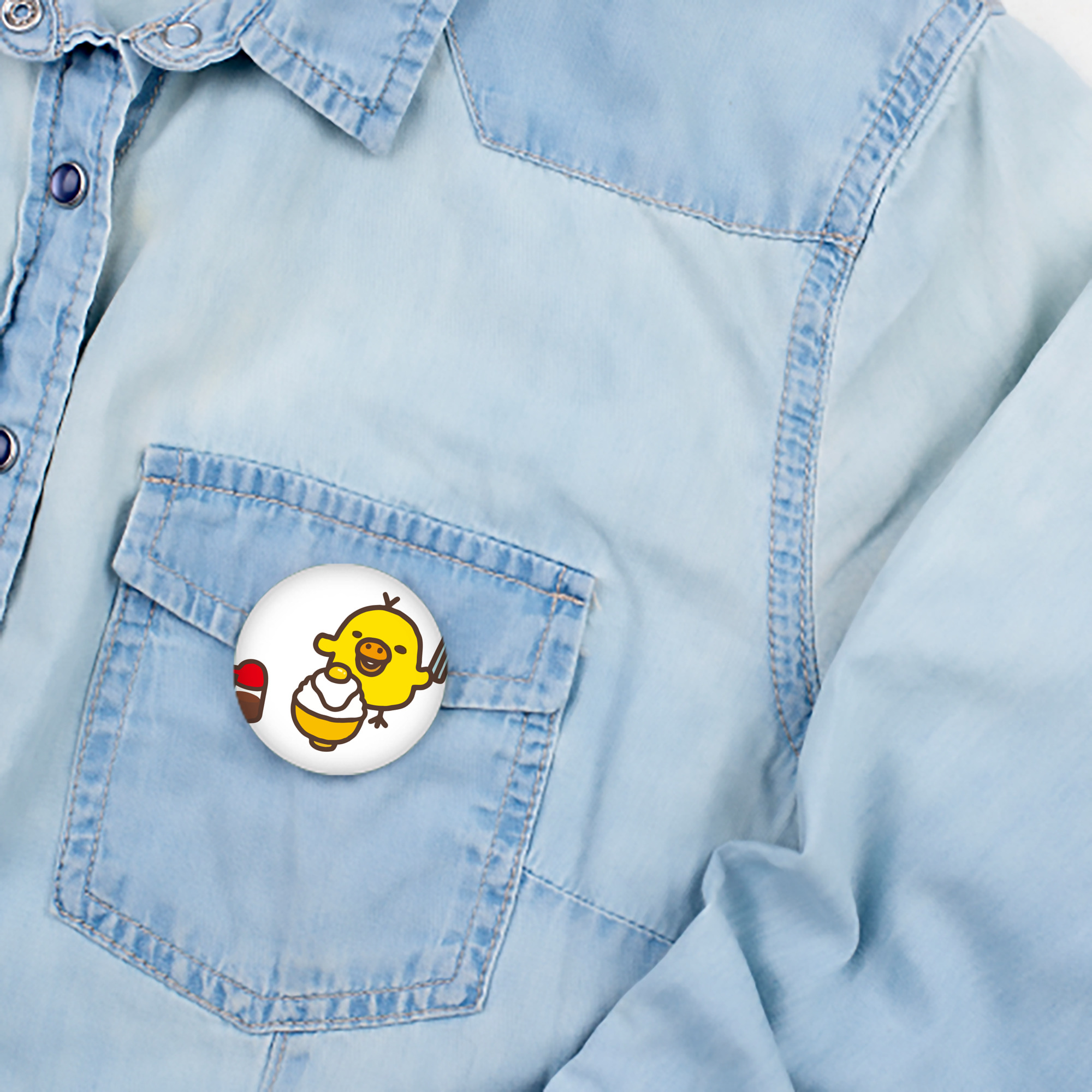 リラックマ リラックマ キイロイトリ Rilakkuma Korilakkuma Kiiroitori 6cm 缶バッジ 複数セット