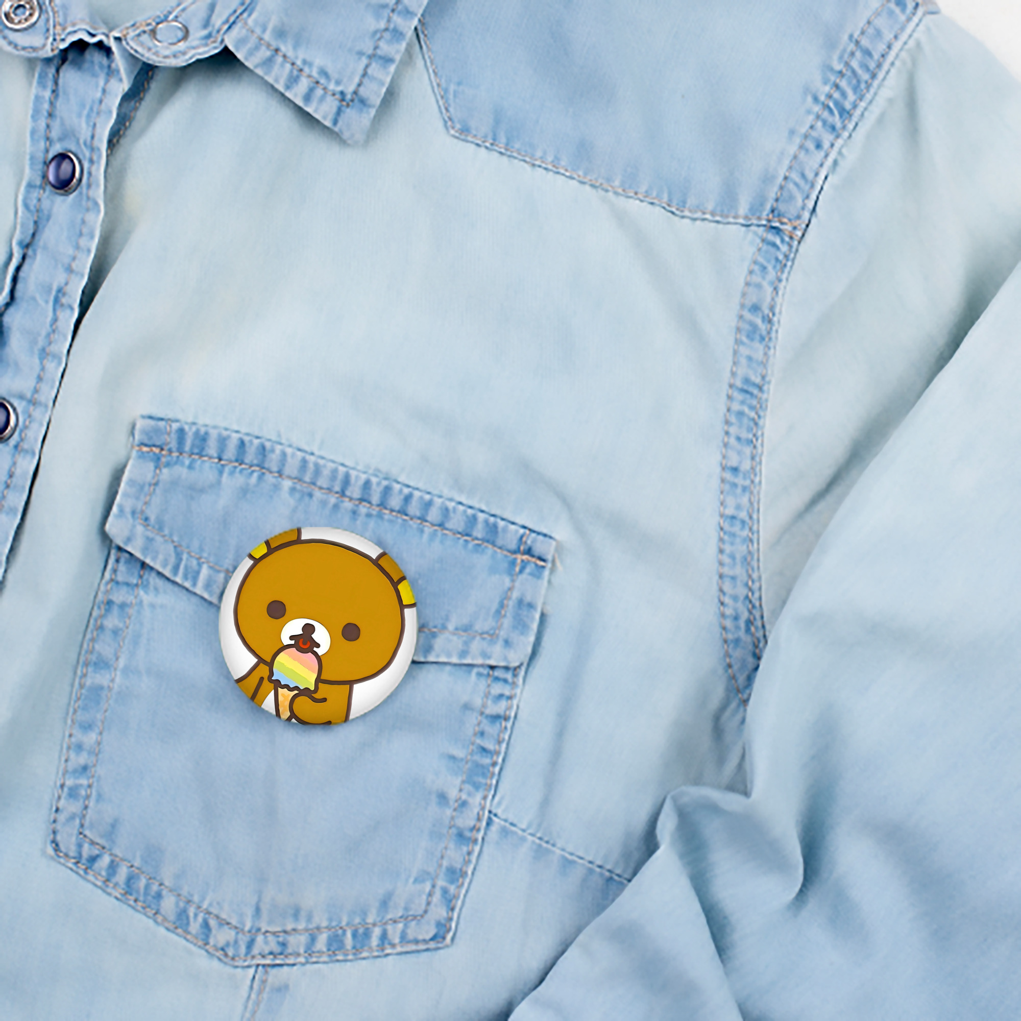 リラックマ リラックマ キイロイトリ Rilakkuma Korilakkuma Kiiroitori 6cm 缶バッジ 複数セット