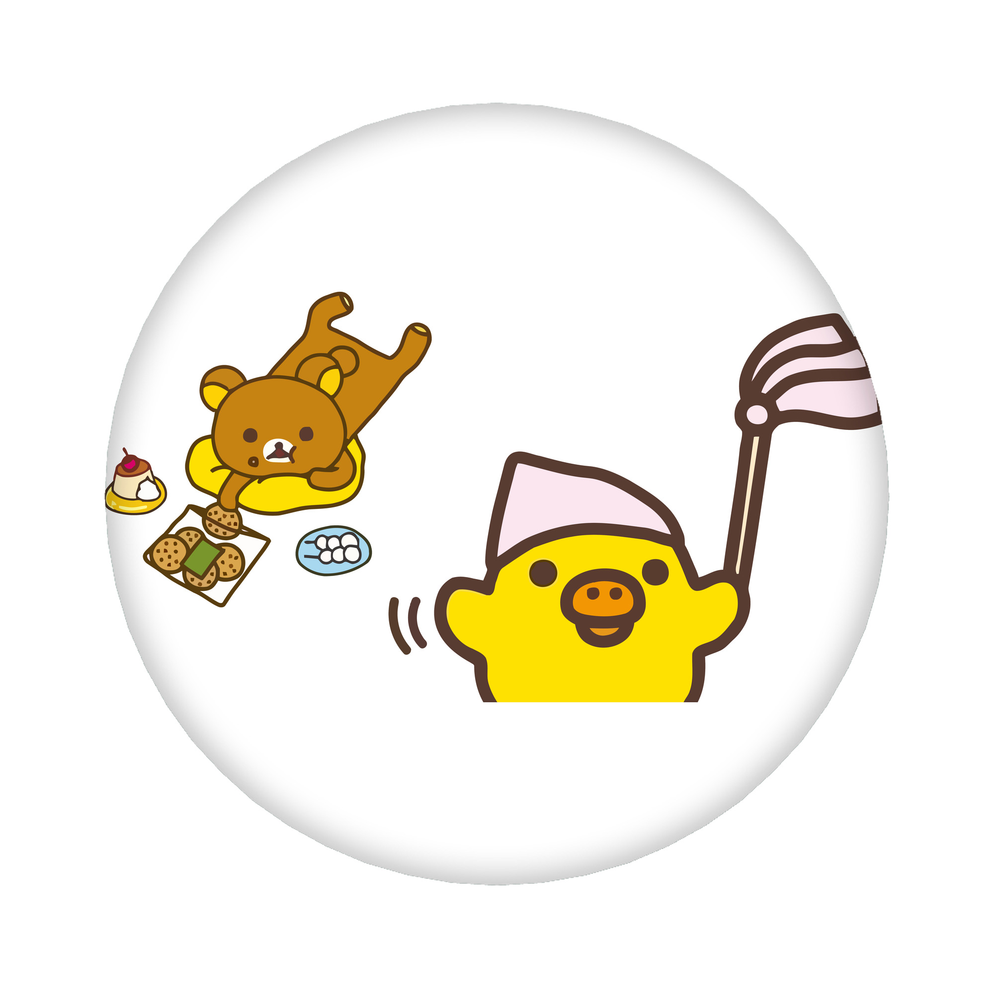 （画像用） リラックマ リラックマ キイロイトリ Rilakkuma Korilakkuma Kiiroitori 6cm 缶バッジ 複数セット