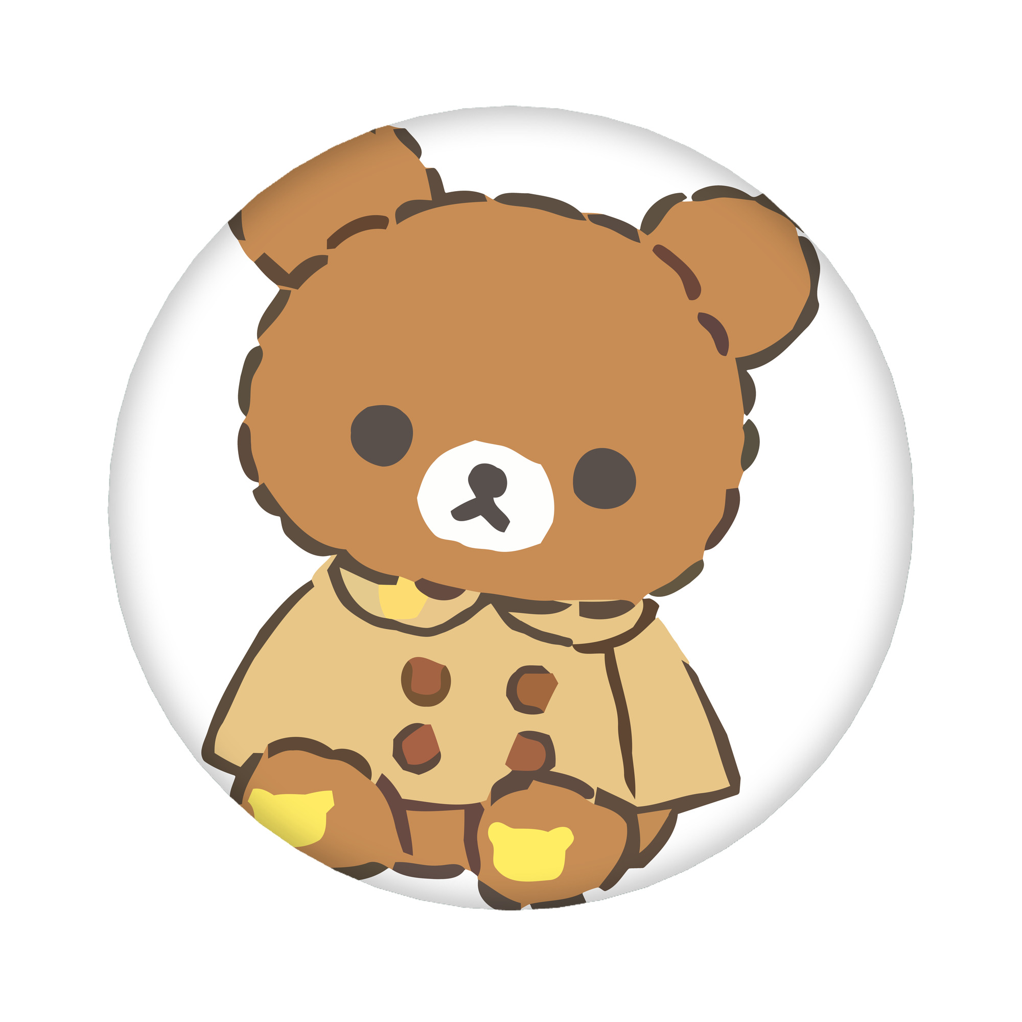 （画像用） リラックマ リラックマ キイロイトリ Rilakkuma Korilakkuma Kiiroitori 6cm 缶バッジ 複数セット