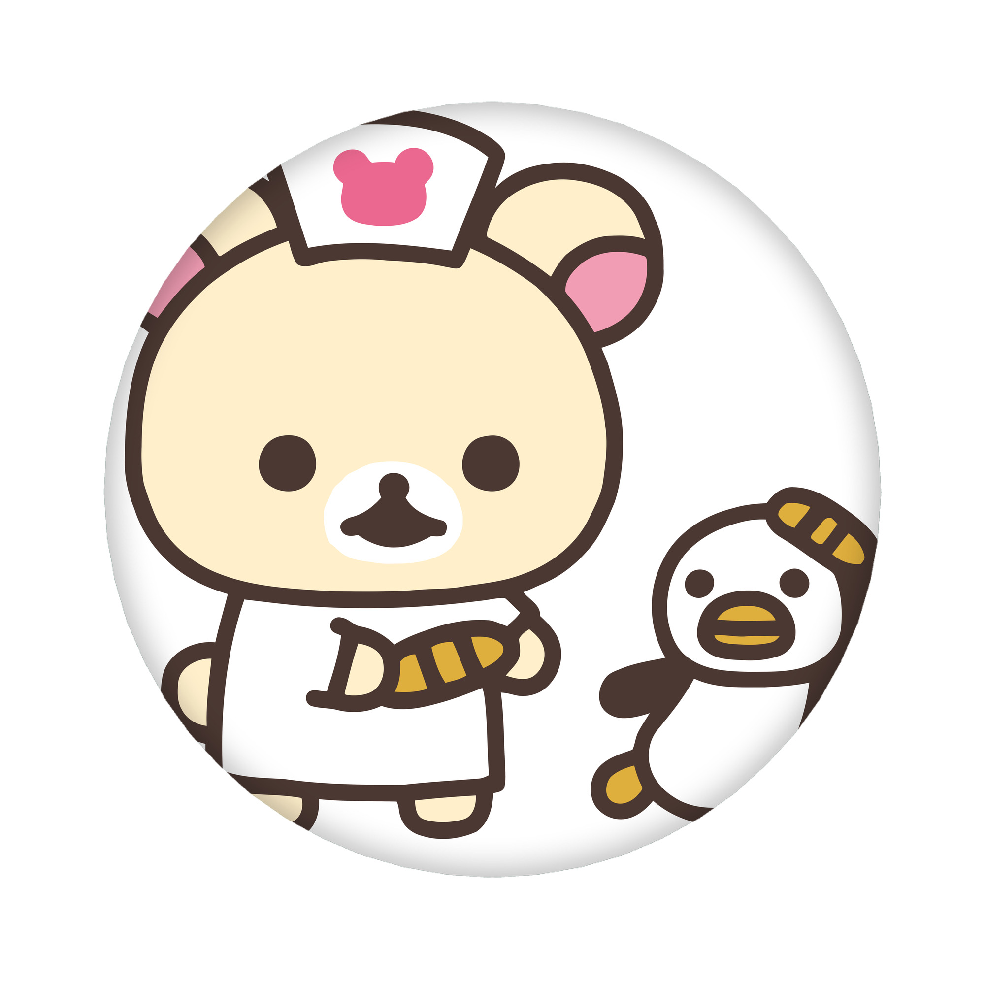 （画像用） リラックマ リラックマ キイロイトリ Rilakkuma Korilakkuma Kiiroitori 6cm 缶バッジ 複数セット