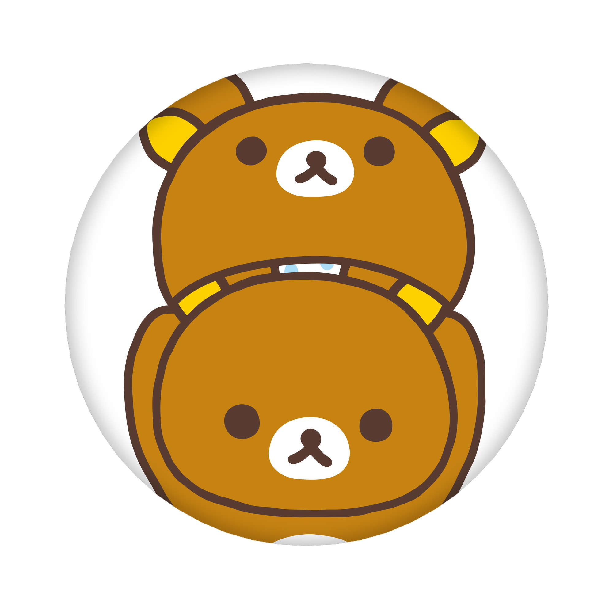 （画像用） リラックマ リラックマ キイロイトリ Rilakkuma Korilakkuma Kiiroitori 6cm 缶バッジ 複数セット
