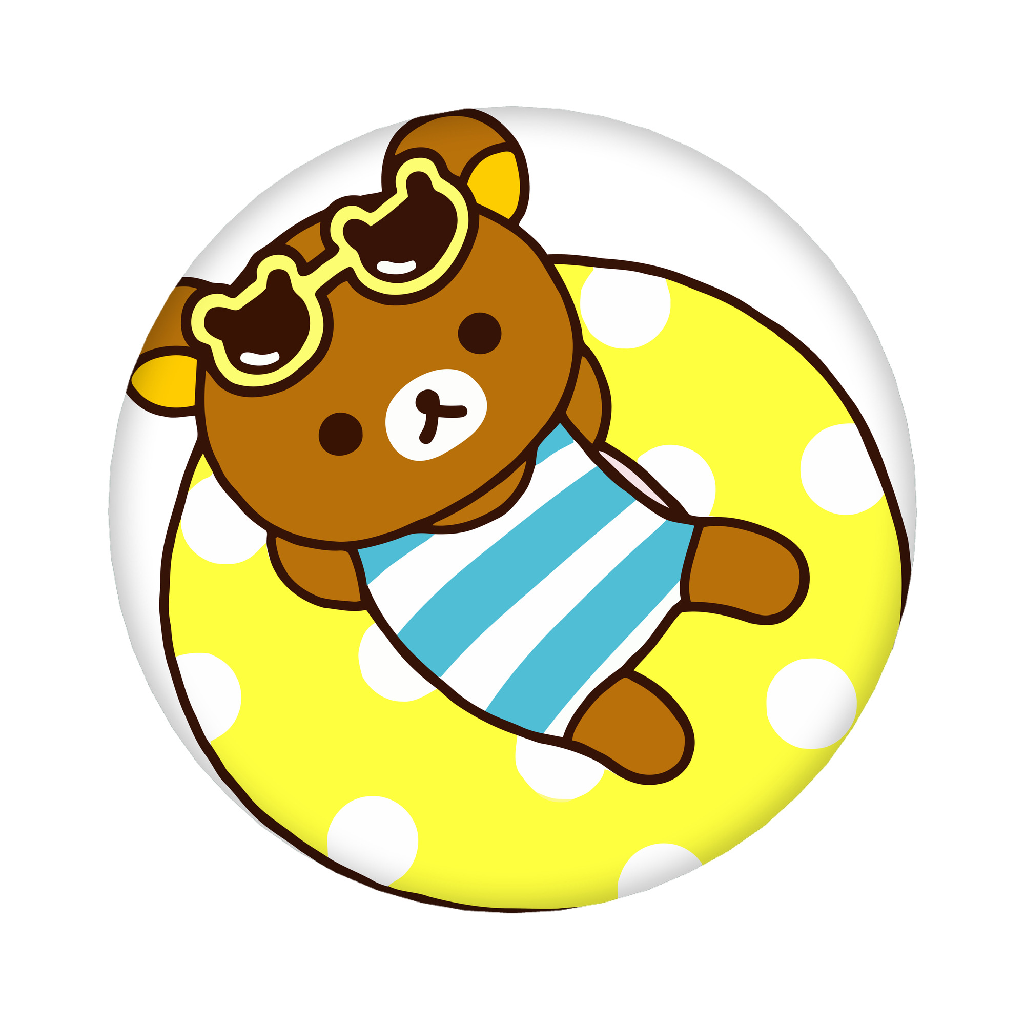 （画像用） リラックマ リラックマ キイロイトリ Rilakkuma Korilakkuma Kiiroitori 6cm 缶バッジ 複数セット