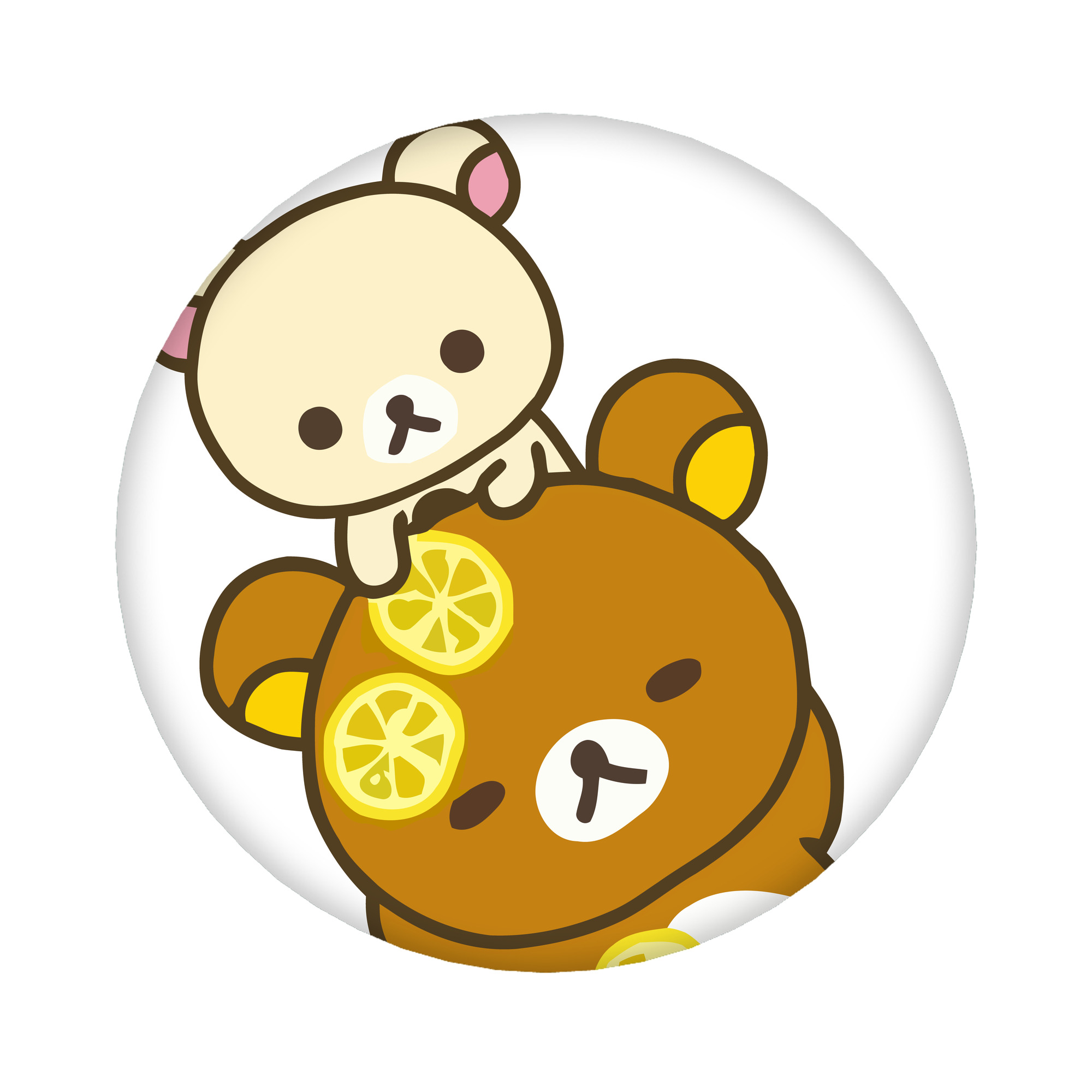 （画像用） リラックマ リラックマ キイロイトリ Rilakkuma Korilakkuma Kiiroitori 6cm 缶バッジ 複数セット