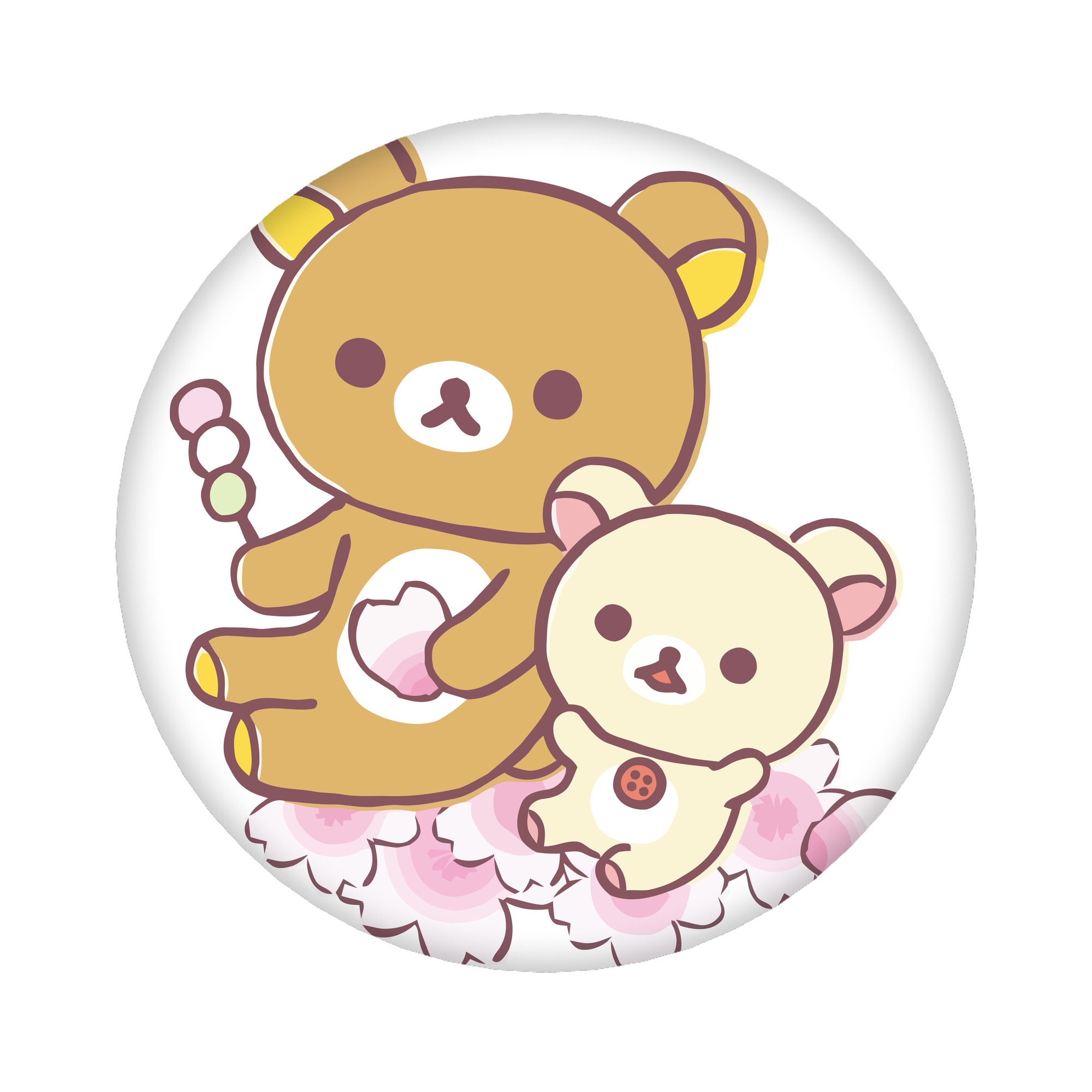 （画像用） リラックマ リラックマ キイロイトリ Rilakkuma Korilakkuma Kiiroitori 6cm 缶バッジ 複数セット