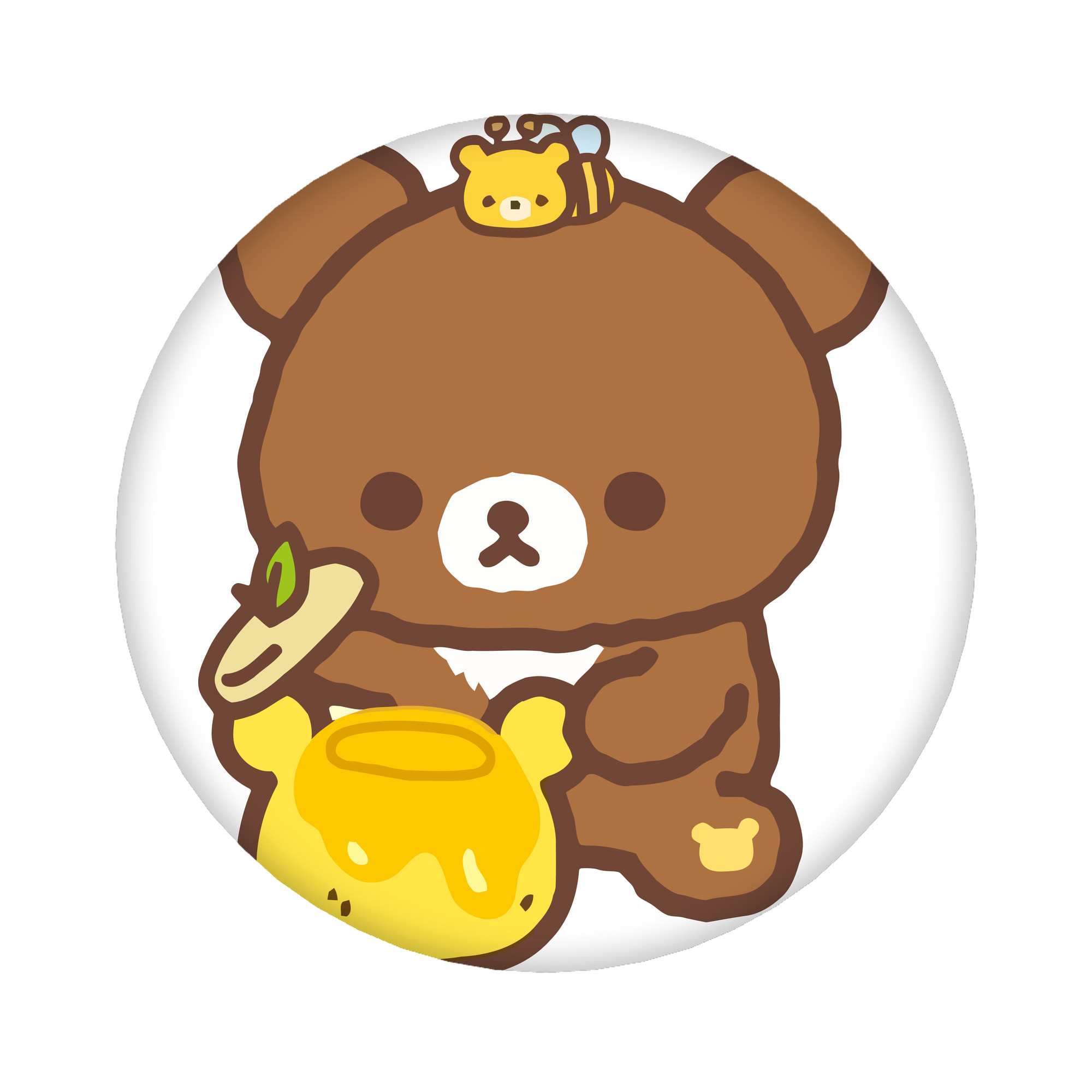 （画像用） リラックマ リラックマ キイロイトリ Rilakkuma Korilakkuma Kiiroitori 6cm 缶バッジ 複数セット