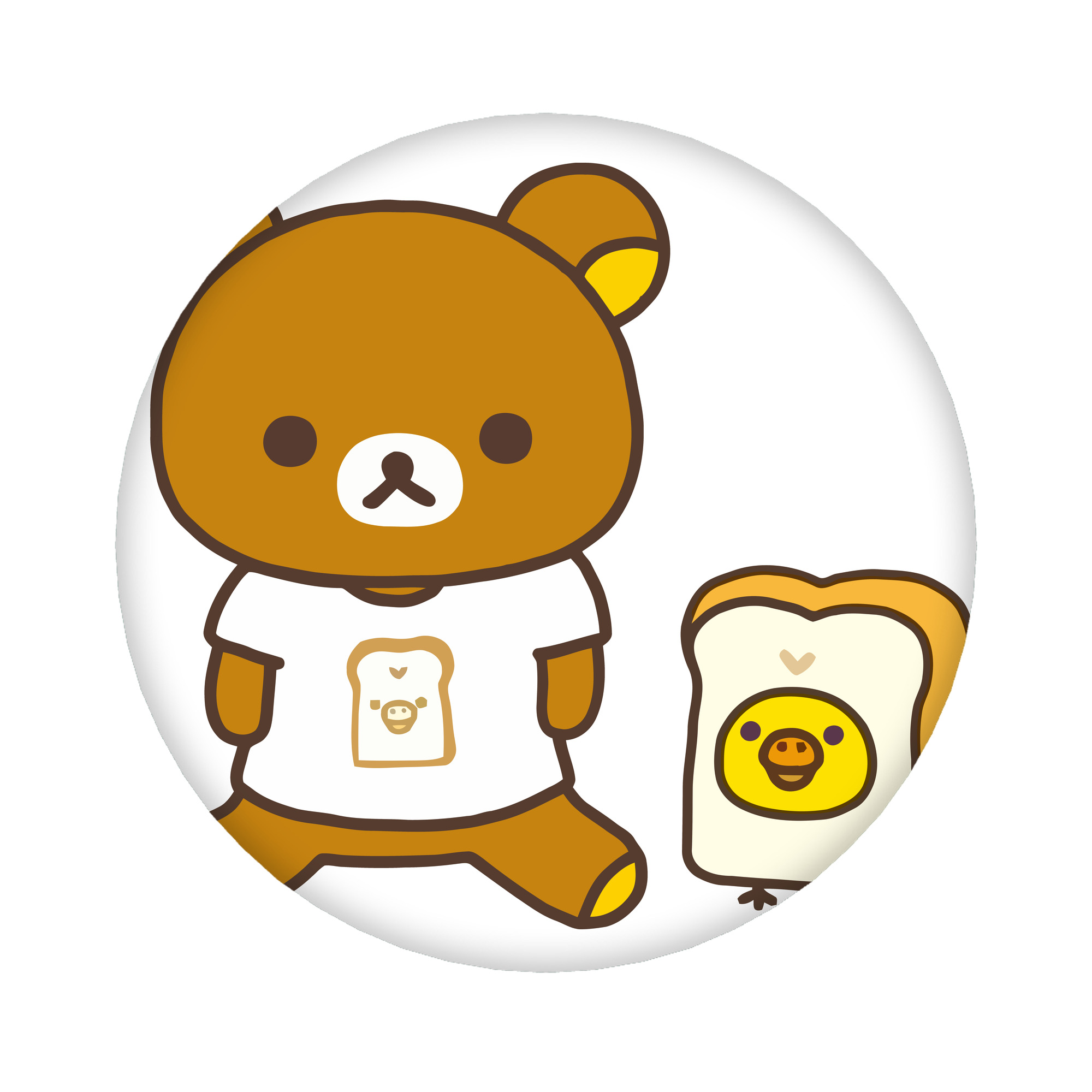 （画像用） リラックマ リラックマ キイロイトリ Rilakkuma Korilakkuma Kiiroitori 6cm 缶バッジ 複数セット