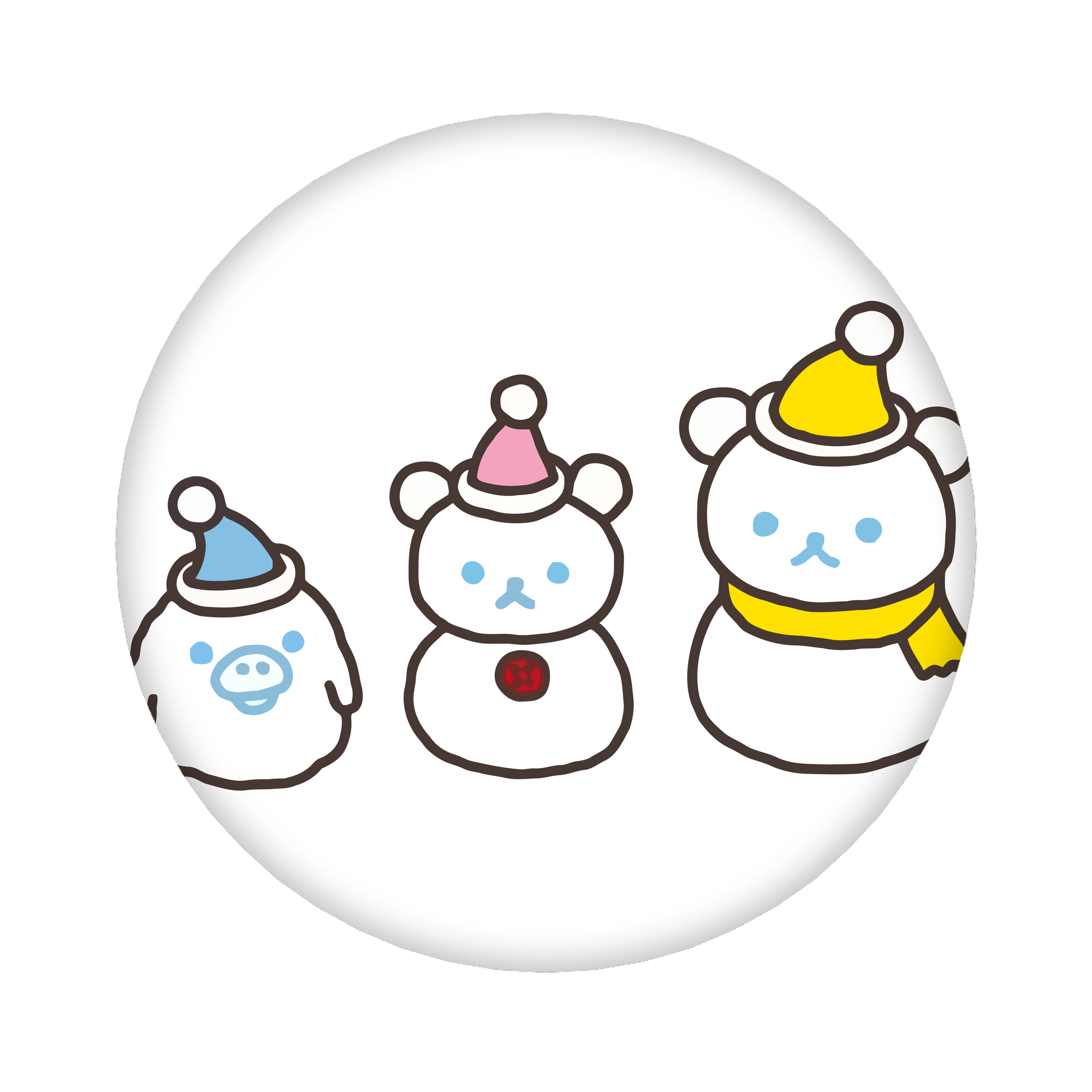 （画像用） リラックマ リラックマ キイロイトリ Rilakkuma Korilakkuma Kiiroitori 6cm 缶バッジ 複数セット