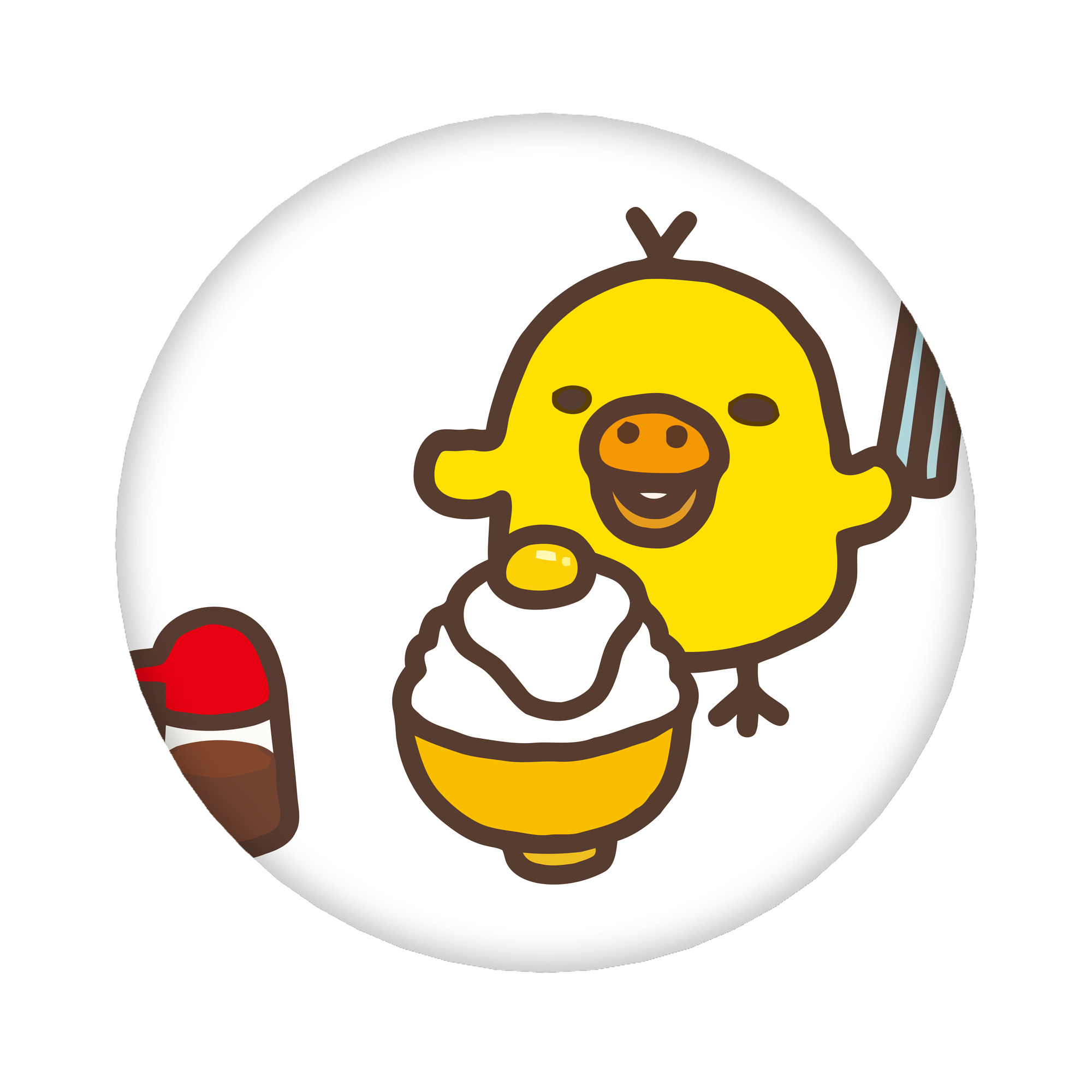 （画像用） リラックマ リラックマ キイロイトリ Rilakkuma Korilakkuma Kiiroitori 6cm 缶バッジ 複数セット