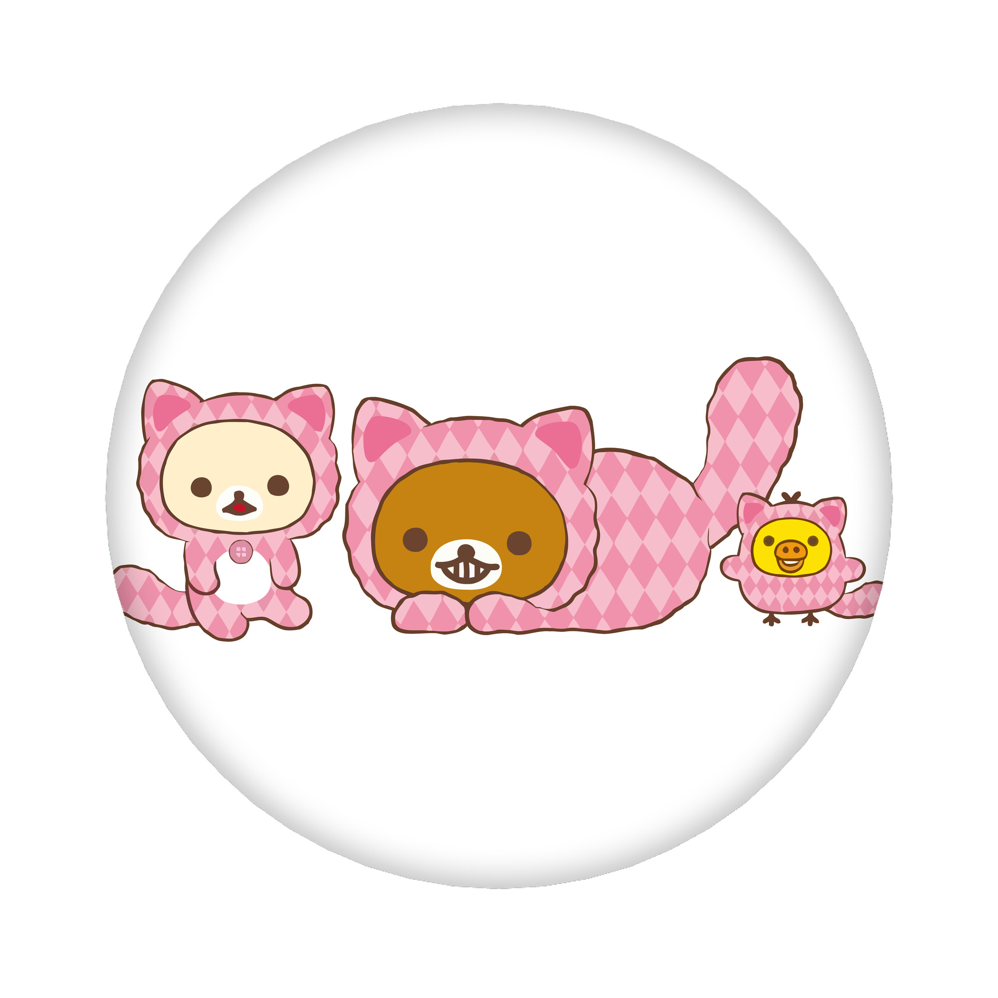 （画像用） リラックマ リラックマ キイロイトリ Rilakkuma Korilakkuma Kiiroitori 6cm 缶バッジ 複数セット